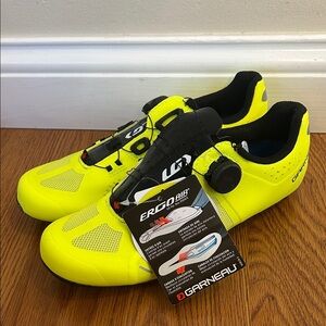 Garneau Carbon XZ Cycling Shoes Size EU 40 / US 7 | Bright Yellow | Road Bike